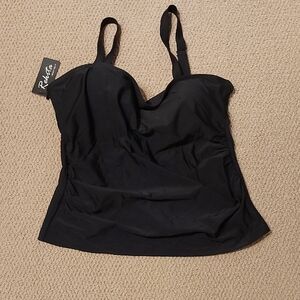 Chic Black Tankini Top